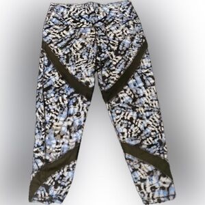 Aerie Blue and Gray Patterned Pants XL